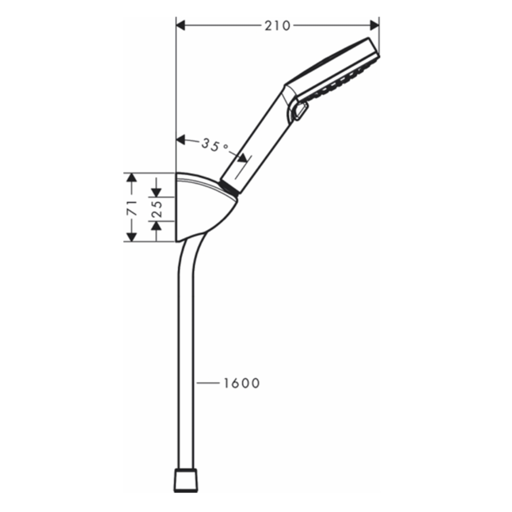 Tay sen tắm Hansgrohe 26273007 HG Vernis Blend (2 chế độ)