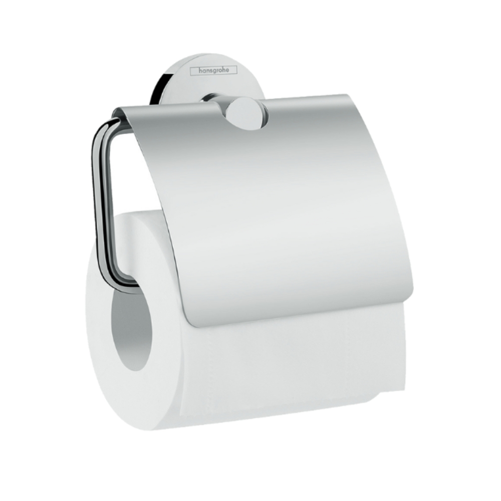 Lô giấy vệ sinh Hansgrohe 41723000 Logis Universal có nắp che