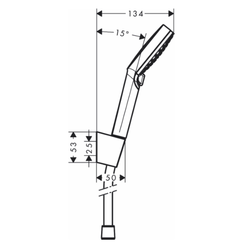 Tay sen tắm Hansgrohe 26691400 HG Crometta Vario Porter (2 chế độ)
