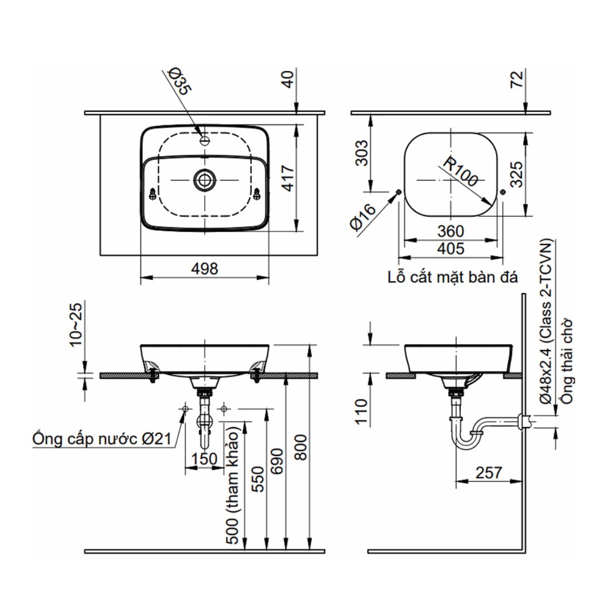 Chậu rửa lavabo đặt bàn INAX AL-286VFC (AL286VFC)