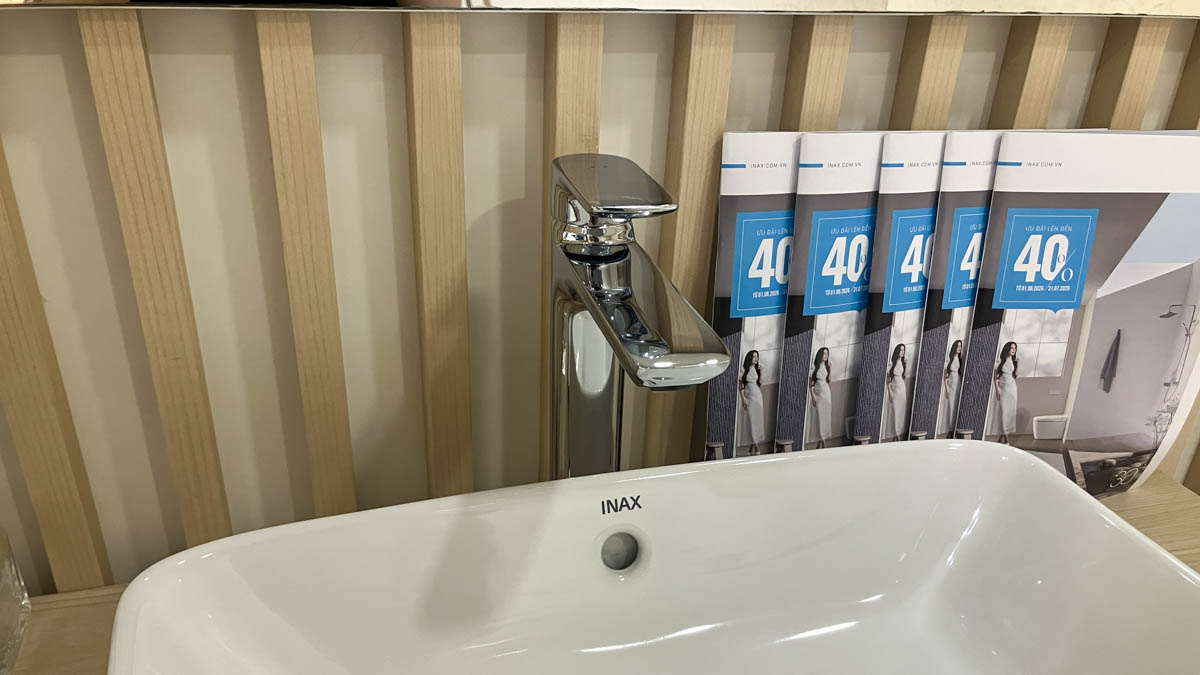 Vòi chậu lavabo nóng lạnh INAX LFV-612SH-2 (LFV612SH2) - 7