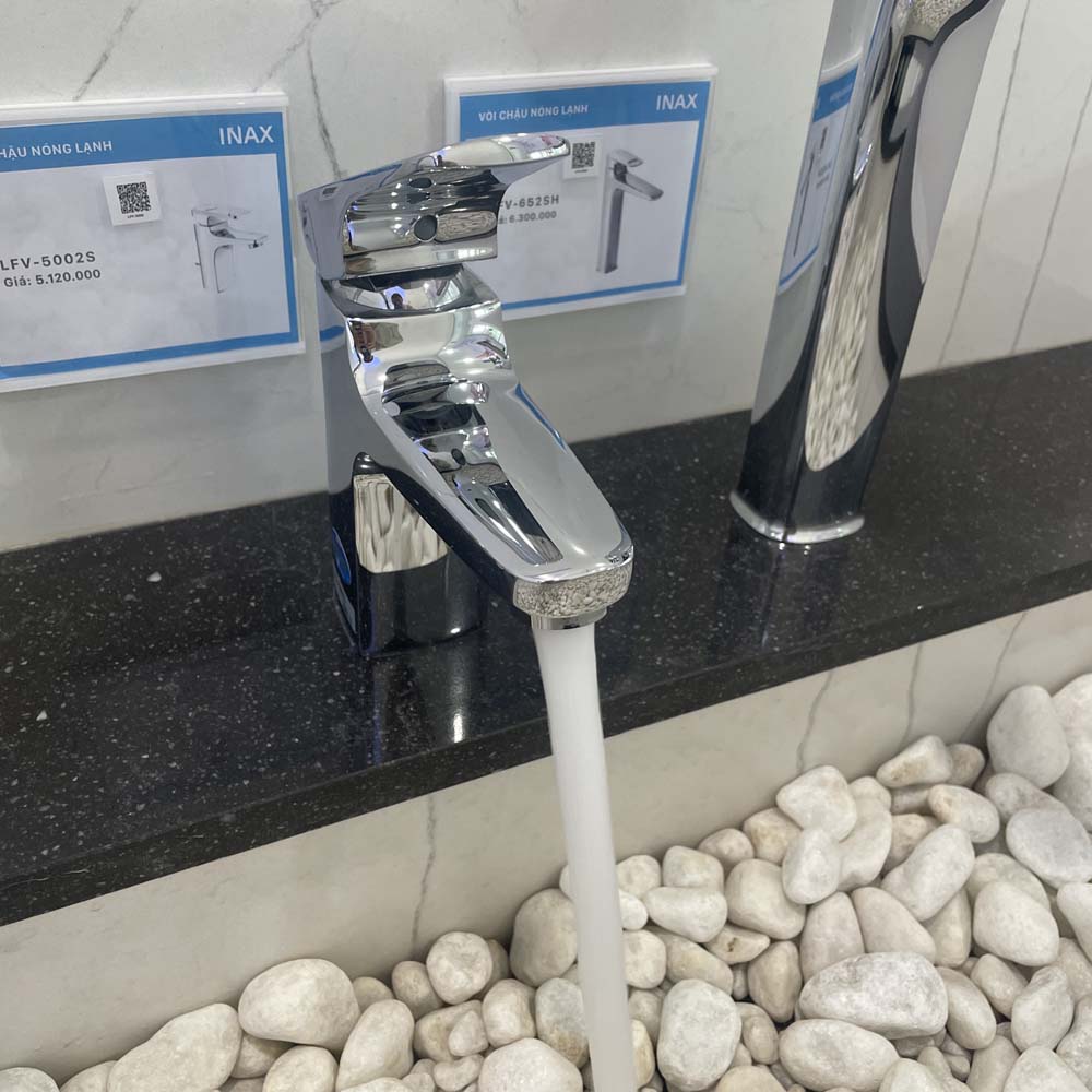 Vòi chậu lavabo nóng lạnh INAX LFV-5002S (LFV5002S) - 9