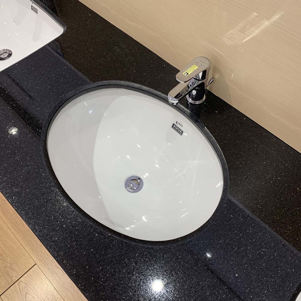 Chậu rửa mặt lavabo âm bàn INAX AL-2293V/BW1 men Aqua Ceramic - 7
