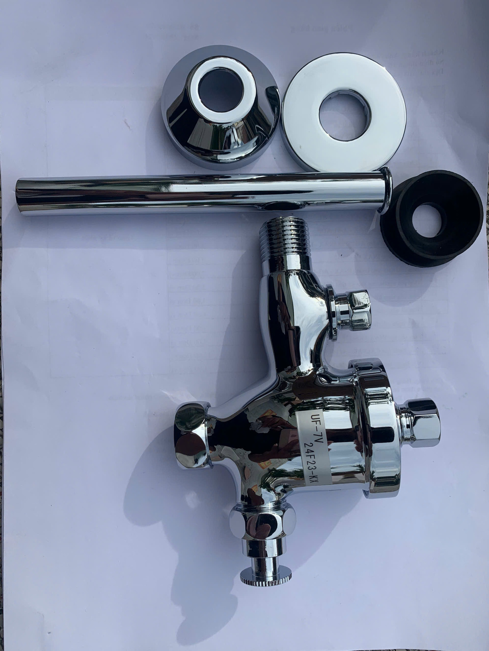 Van Xả Ấn Bồn Tiểu Inax Kiểu Ấn UF-7V (UF7V) - 3
