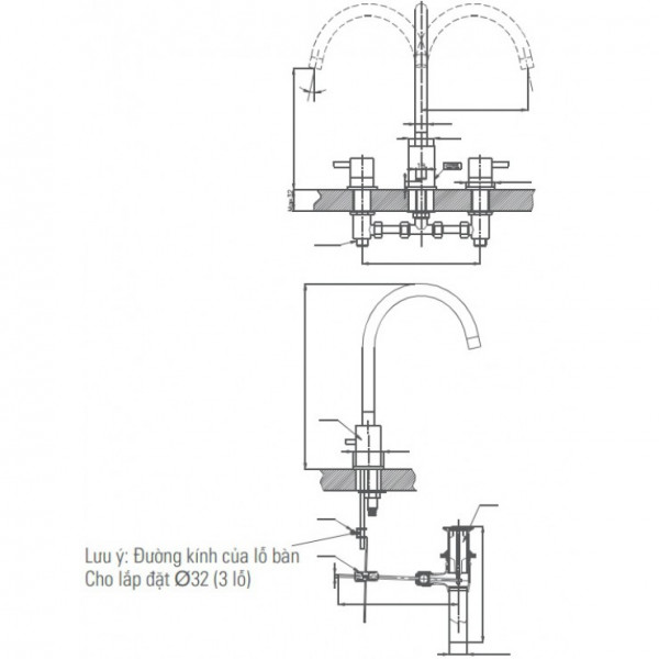Vòi chậu lavabo INAX LFV-7000B (LFV7000B) - 2