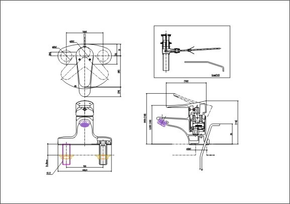 Vòi chậu lavabo nóng lạnh INAX LFV-1001S (LFV1001S) - 3