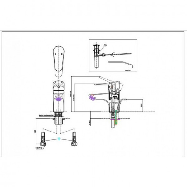 Vòi chậu lavabo nóng lạnh INAX LFV-1002S (LFV1002S) - 6