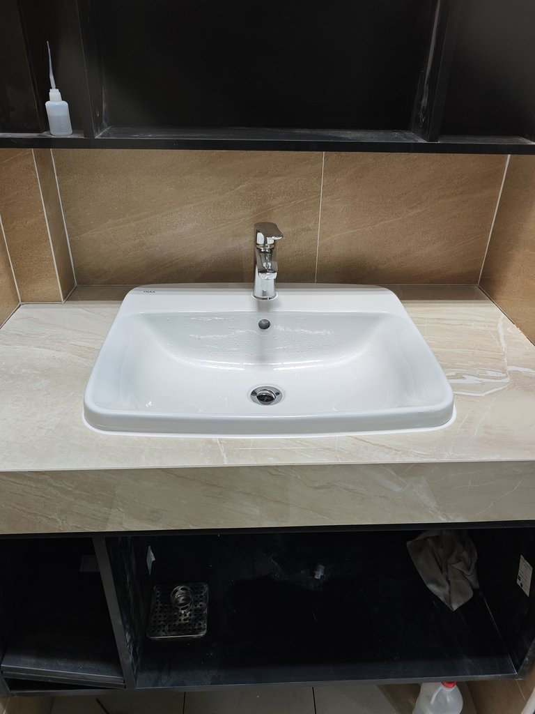 Chậu lavabo dương vành INAX L-2398V (L2398V) (L-2398VFC) - 9