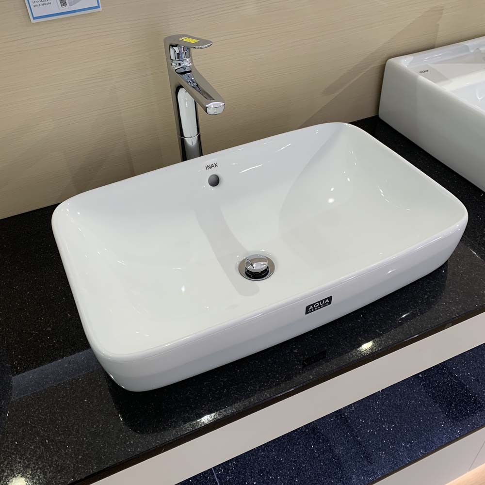 Chậu rửa lavabo đặt bàn INAX AL-299V (AL299V) men Aqua Ceramic - 3