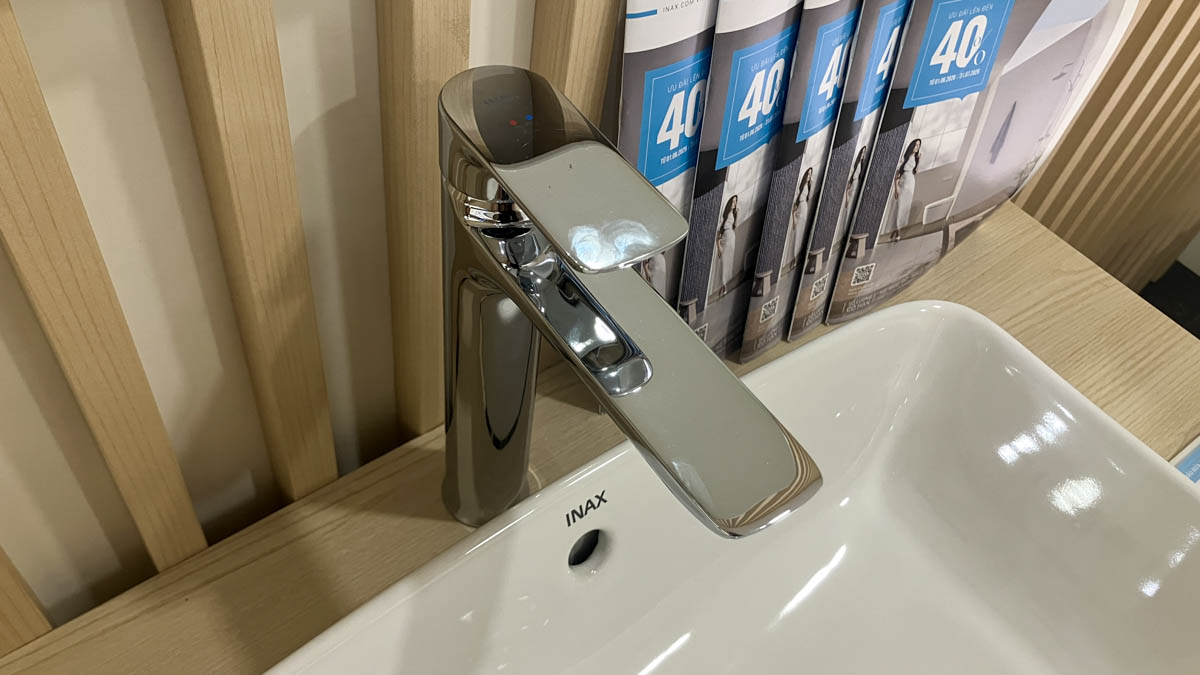 Vòi chậu lavabo nóng lạnh INAX LFV-612SH-2 (LFV612SH2) - 5