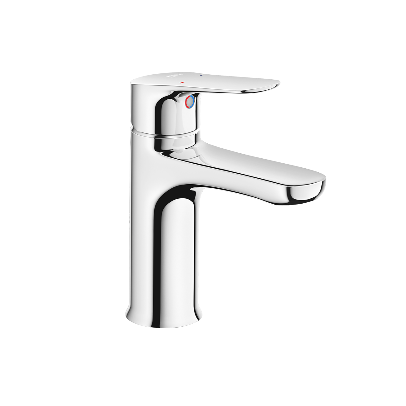 Vòi cổ thấp, 1 lỗ, xả lật