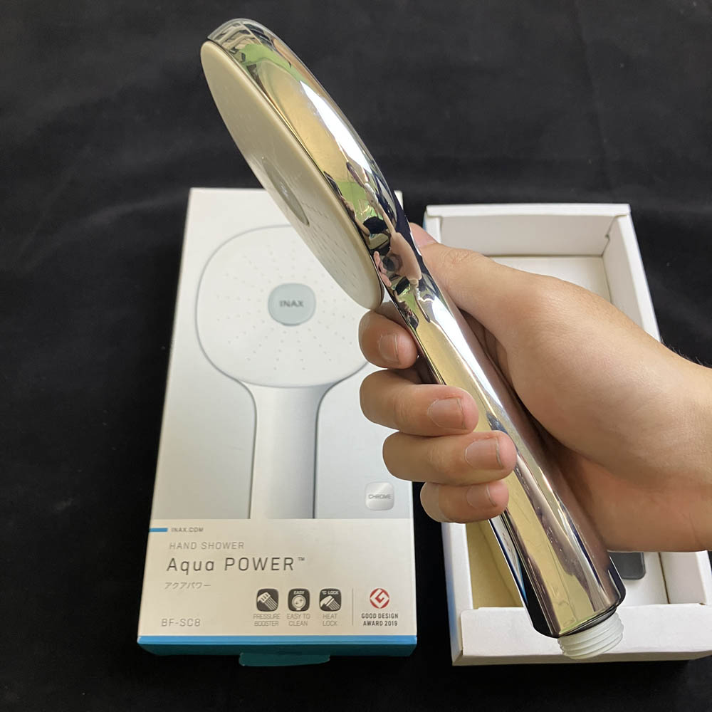 Tay sen tăng áp INAX BF-SC8 (BFSC8) (8C) màu trắng viền mạ Chrome - 11