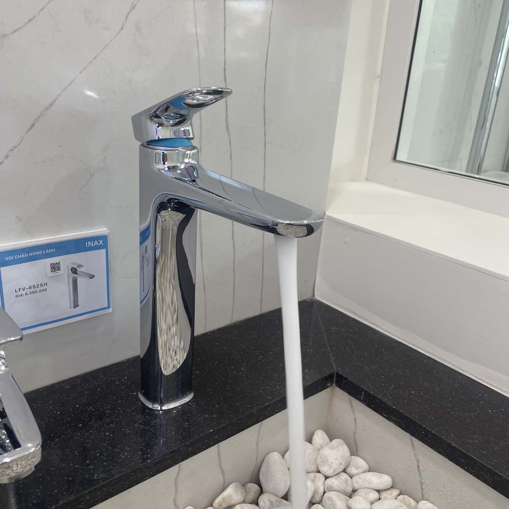 Vòi chậu lavabo nóng lạnh INAX LFV-652SH (LFV652SH) - 11