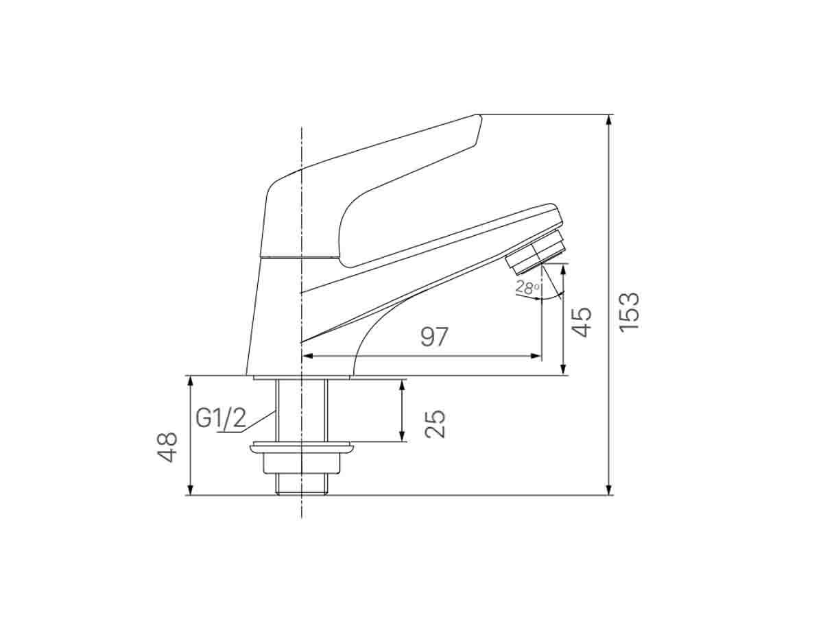 Vòi chậu lavabo lạnh INAX LFV-17 (LFV17)