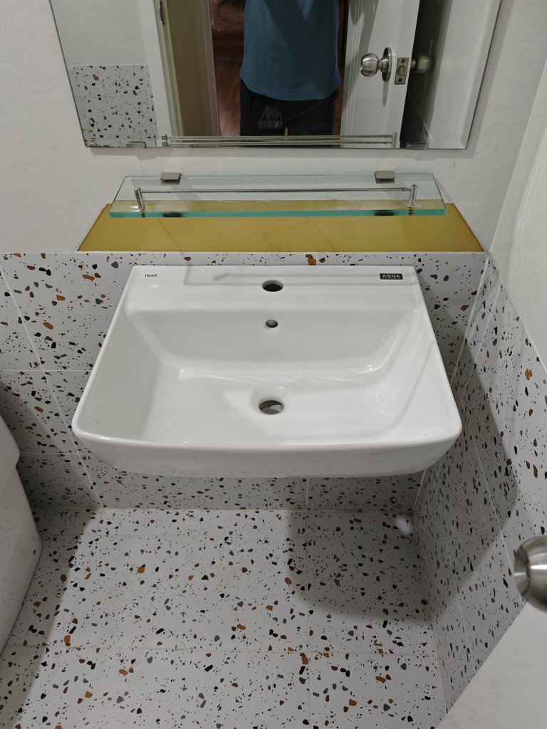 Chậu rửa lavabo treo tường INAX AL-312V (AL312V) (AL-312VFC) men Aqua Ceramic - 19