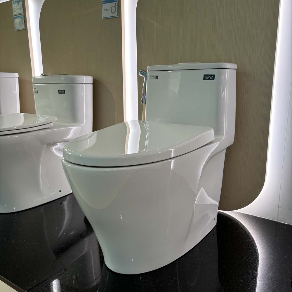 Bồn cầu 1 khối INAX AC-989VN (AC989VN) nắp đóng êm - 12
