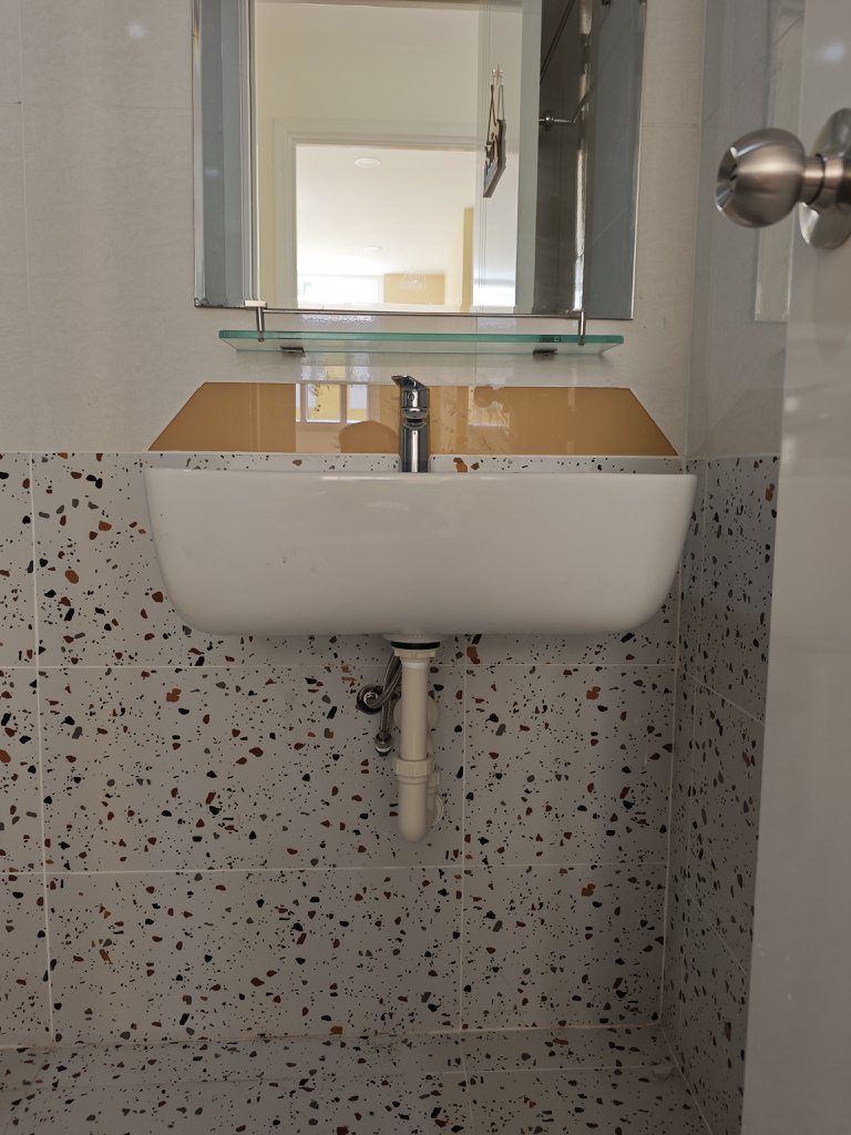 Chậu rửa lavabo treo tường INAX AL-312V (AL312V) (AL-312VFC) men Aqua Ceramic - 15