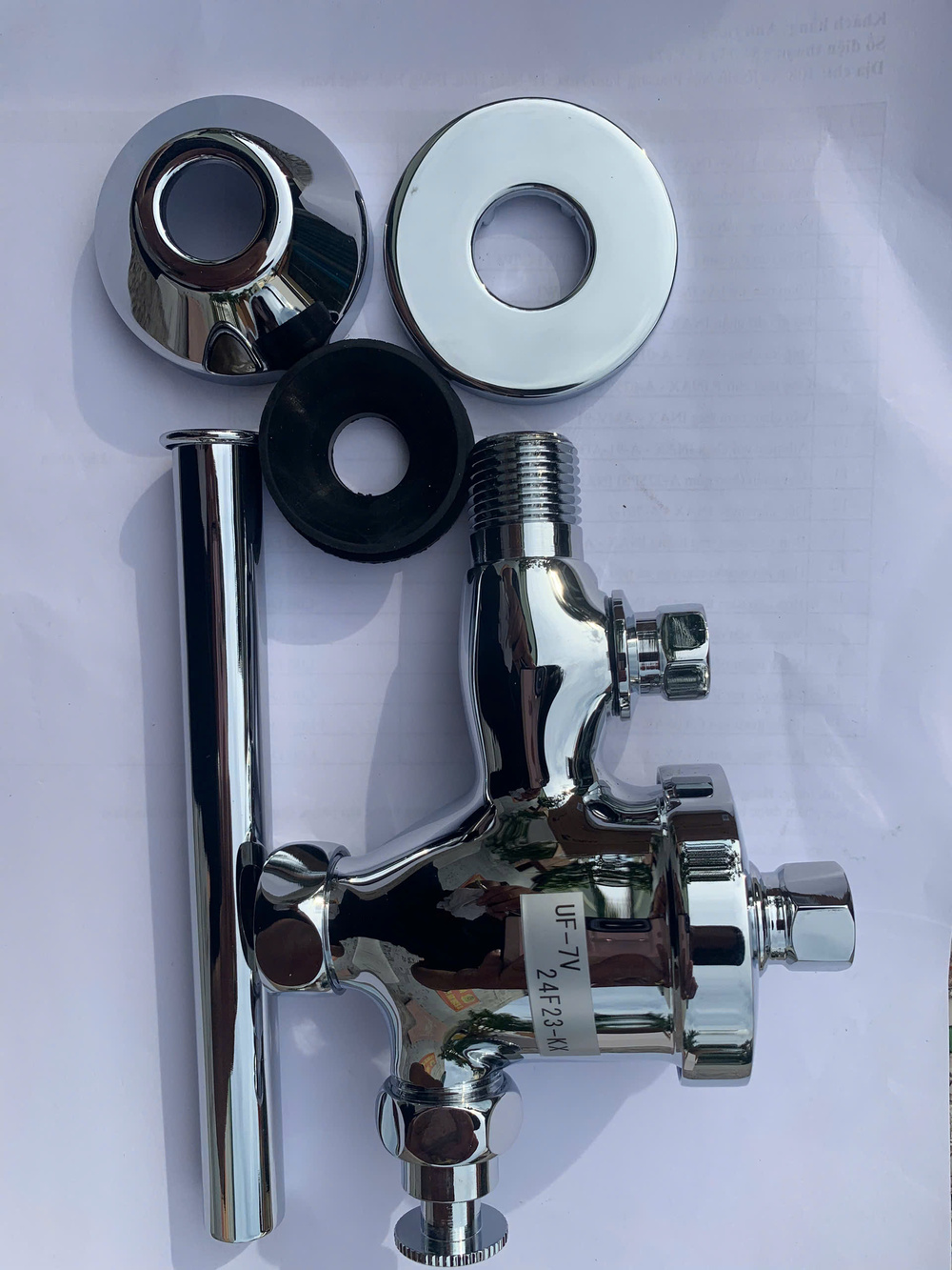 Van Xả Ấn Bồn Tiểu Inax Kiểu Ấn UF-7V (UF7V) - 4