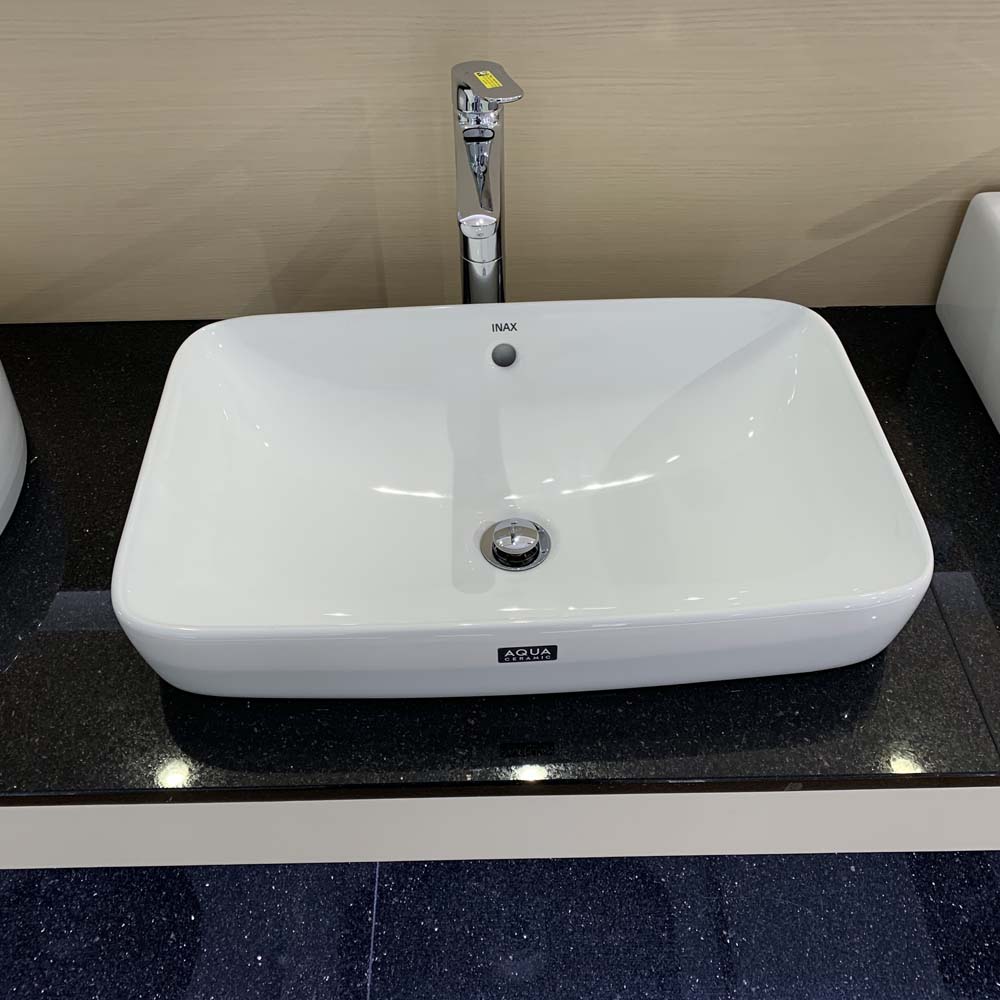 Chậu rửa lavabo đặt bàn INAX AL-299V (AL299V) men Aqua Ceramic - 4