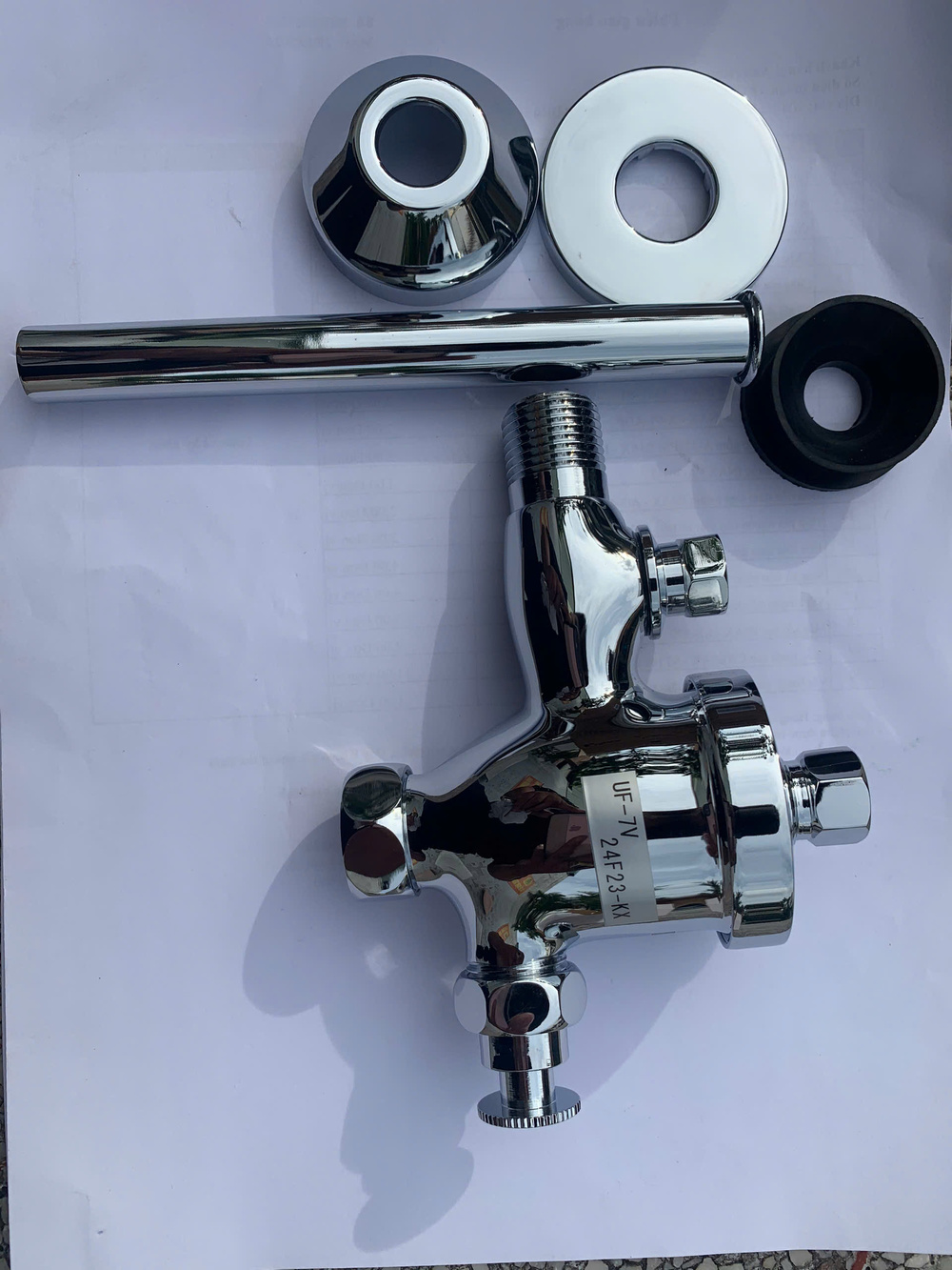 Van Xả Ấn Bồn Tiểu Inax Kiểu Ấn UF-7V (UF7V) - 5