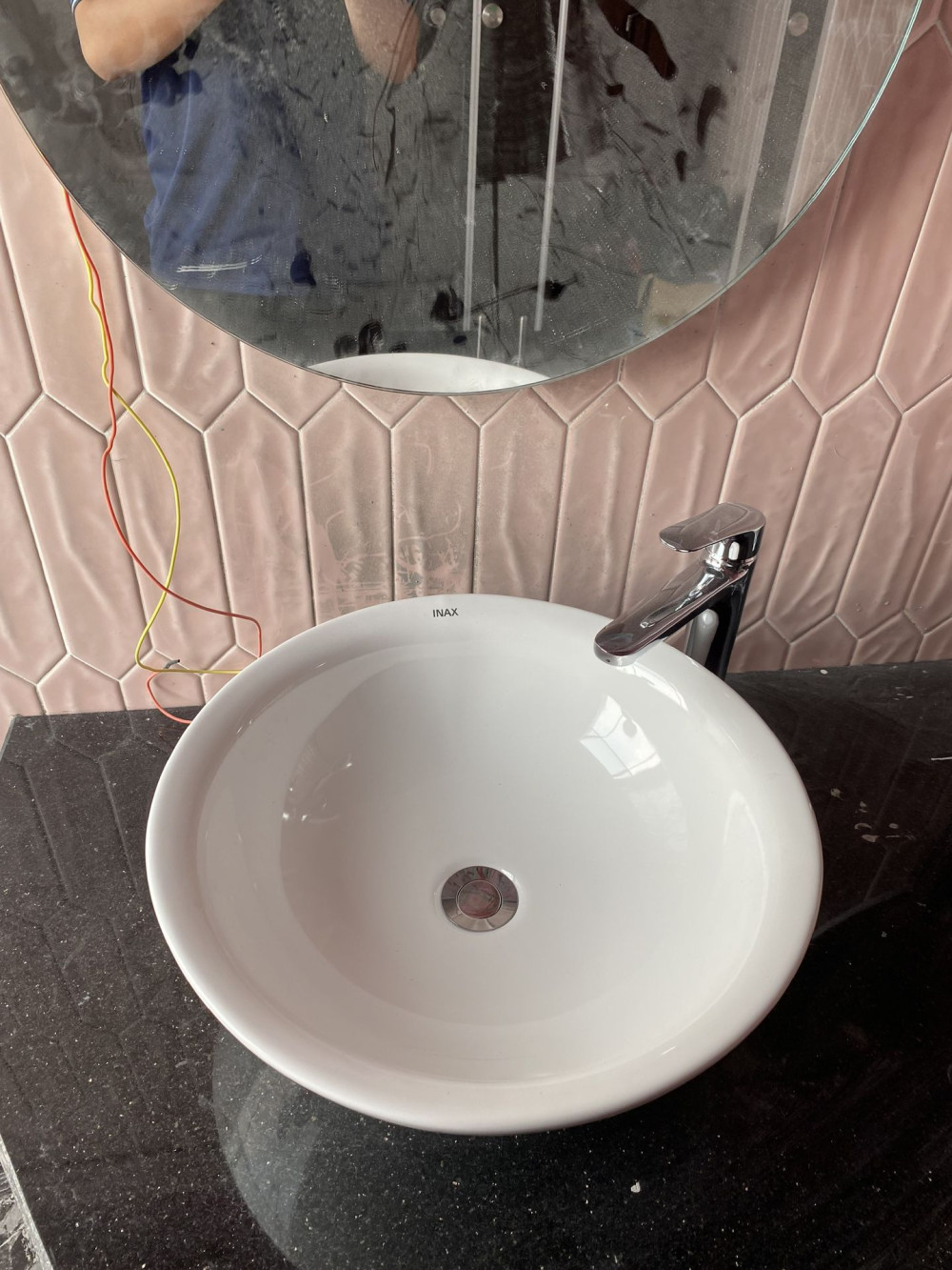 Chậu rửa lavabo đặt bàn INAX AL-445V (AL445V) men Aqua Ceramic - 8