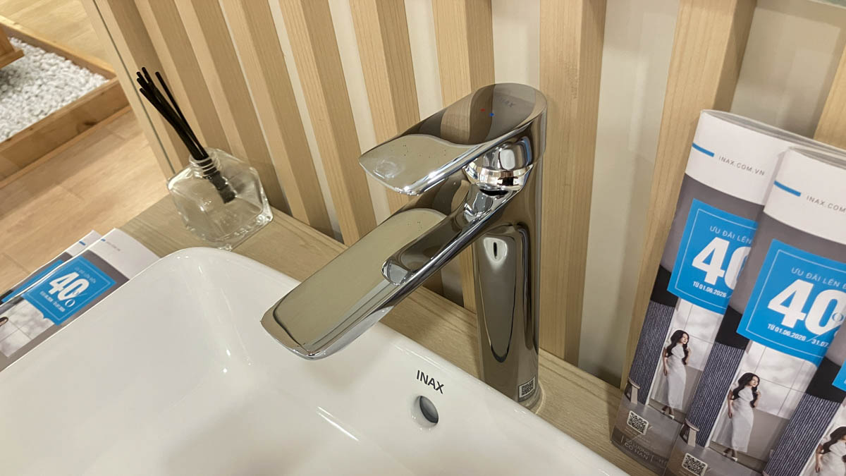 Vòi chậu lavabo nóng lạnh INAX LFV-612SH-2 (LFV612SH2) - 8