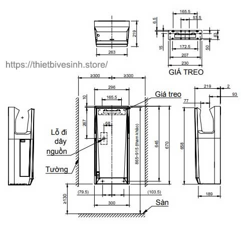 Máy sấy tay Inax JT-2162 (JT2162) - 2