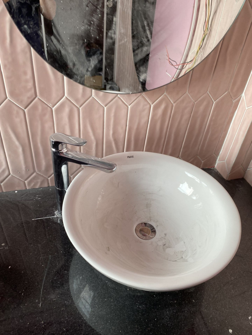 Chậu rửa lavabo đặt bàn INAX AL-445V (AL445V) men Aqua Ceramic - 9