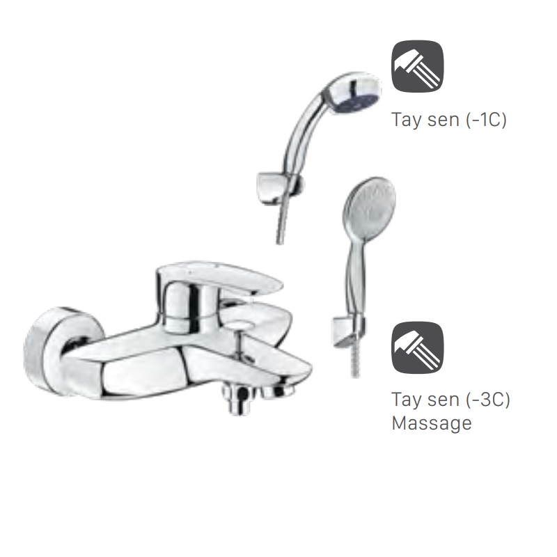 Bộ vòi sen tắm nóng lạnh INAX BFV-213S-1C (BFV213S1C)