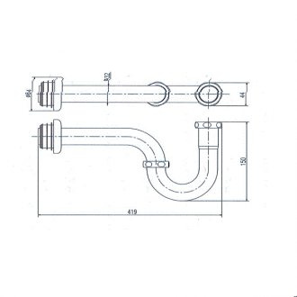 Ống thải chữ P INAX A-678P (A678P)