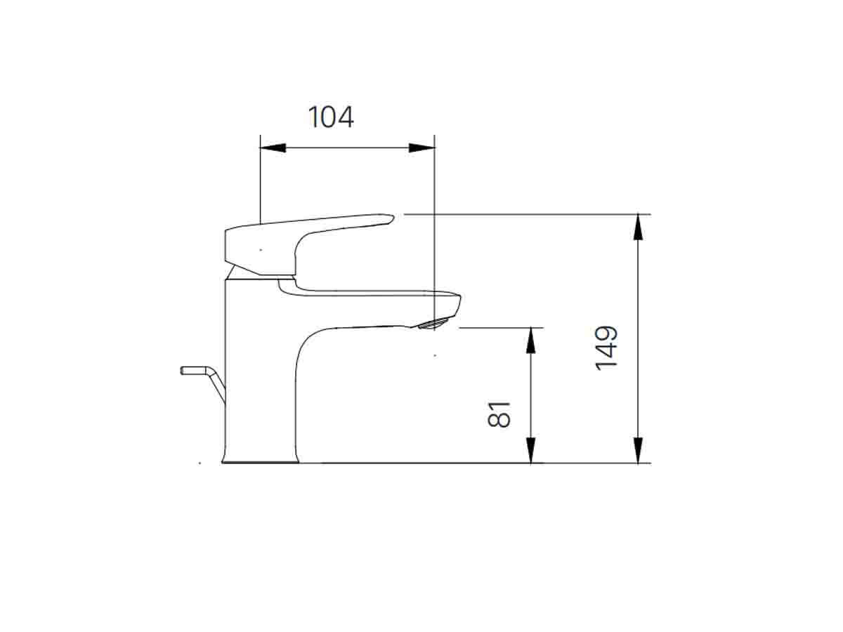 Vòi chậu lavabo nóng lạnh INAX LFV-1402S (LFV1402S)