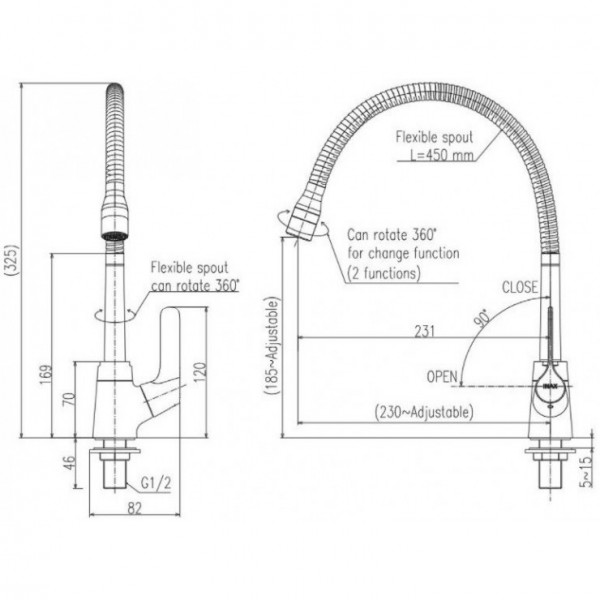 Vòi bếp lạnh INAX SFV-18 (SFV18) - 7