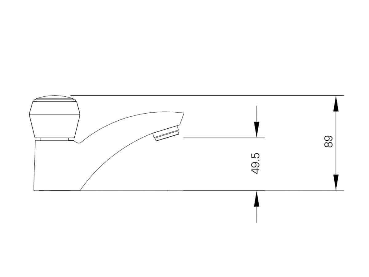 Vòi chậu lavabo lạnh INAX LFV-12AP (LFV12AP) (gồm A-325PS)