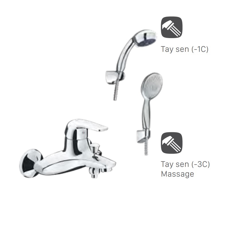 Bộ vòi sen tắm nóng lạnh INAX BFV-3003S-3C (BFV3003S3C)