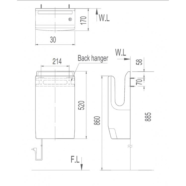 Máy sấy tay INAX JT-1000 (JT1000)