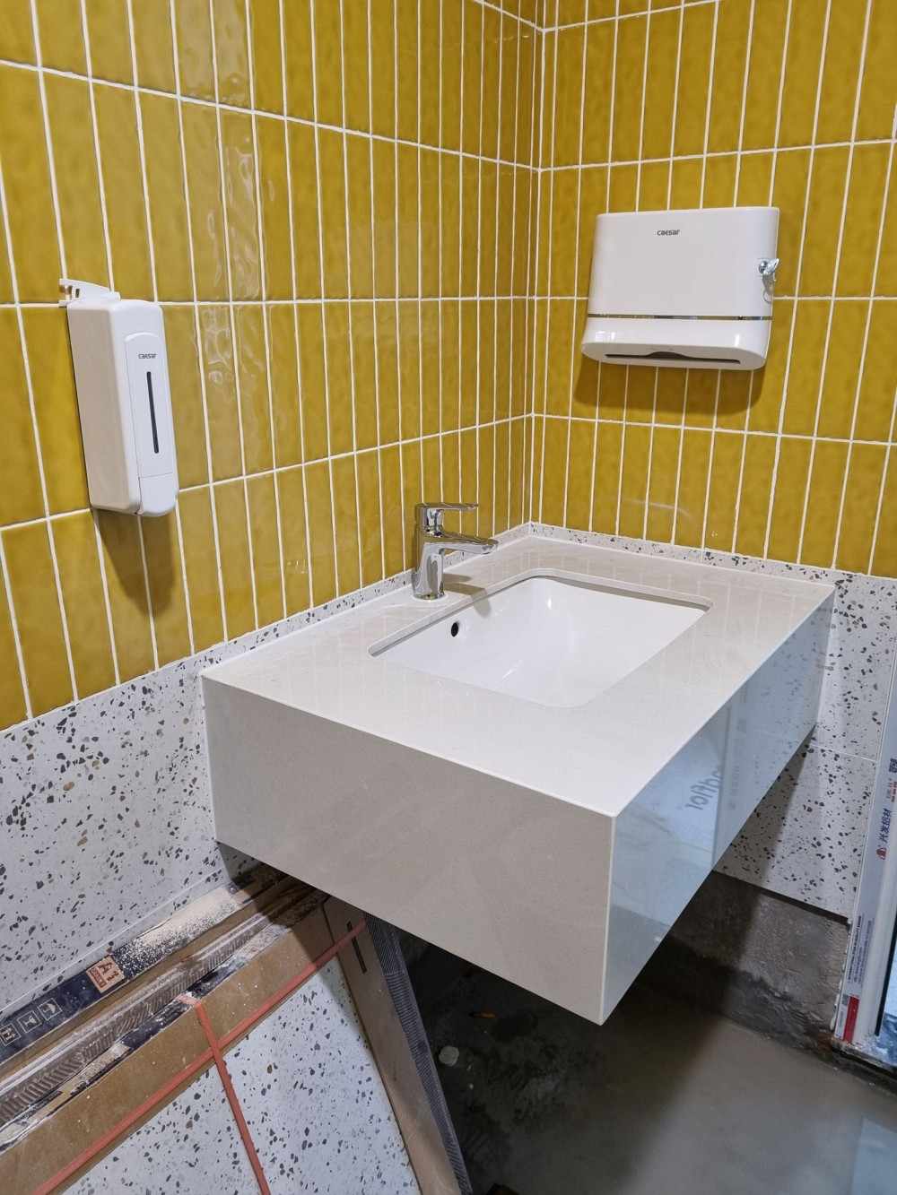Chậu rửa mặt lavabo âm bàn INAX AL-2298V/BW1 men Aqua Ceramic - 8