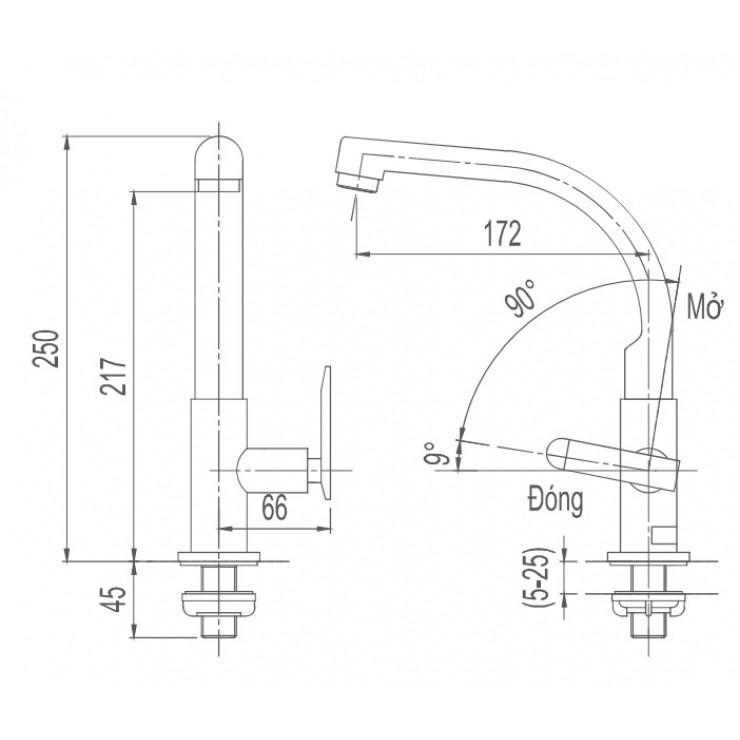Vòi bếp lạnh INAX SFV-29 (SFV29)