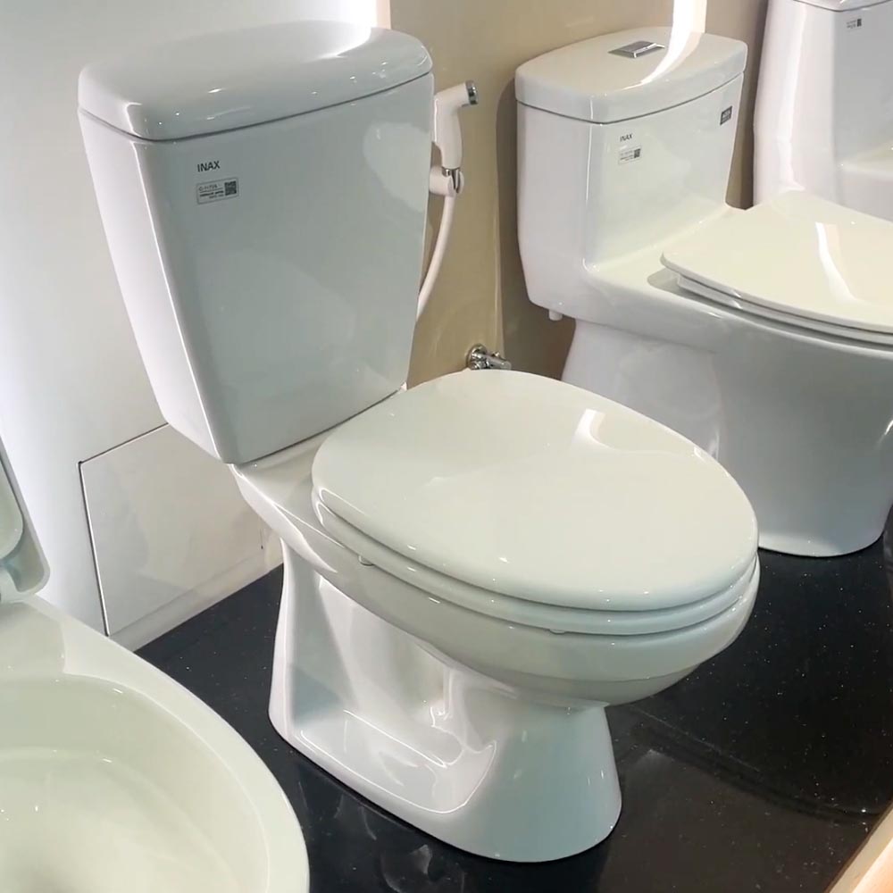 Bồn cầu 2 khối INAX C-117VA (C117VA) xả gạt nắp thường - 2