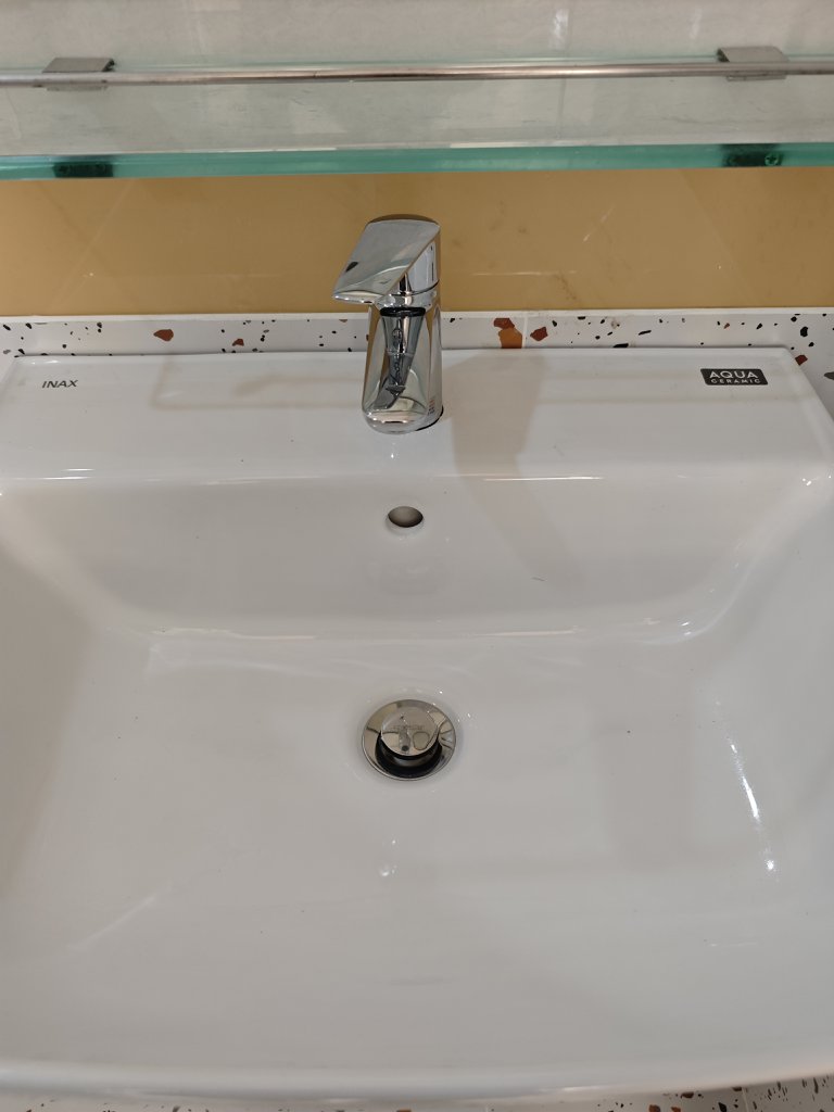 Chậu rửa lavabo treo tường INAX AL-312V (AL312V) (AL-312VFC) men Aqua Ceramic - 16