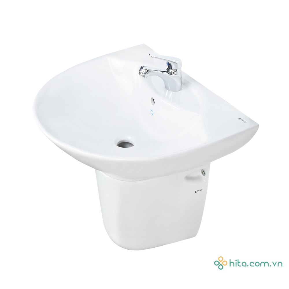 Chậu rửa lavabo treo tường INAX L-285V + L-288VC chân lửng