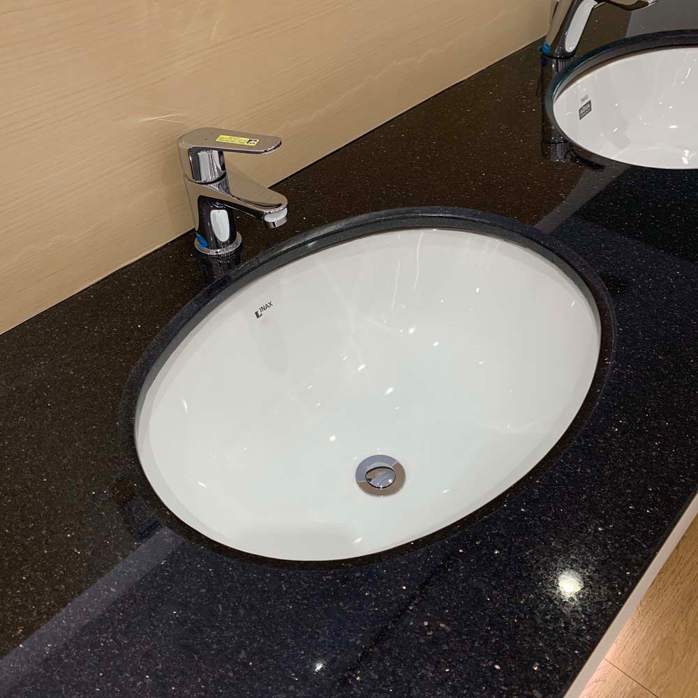 Chậu rửa mặt lavabo âm bàn INAX L-2293V/BW1 - 5