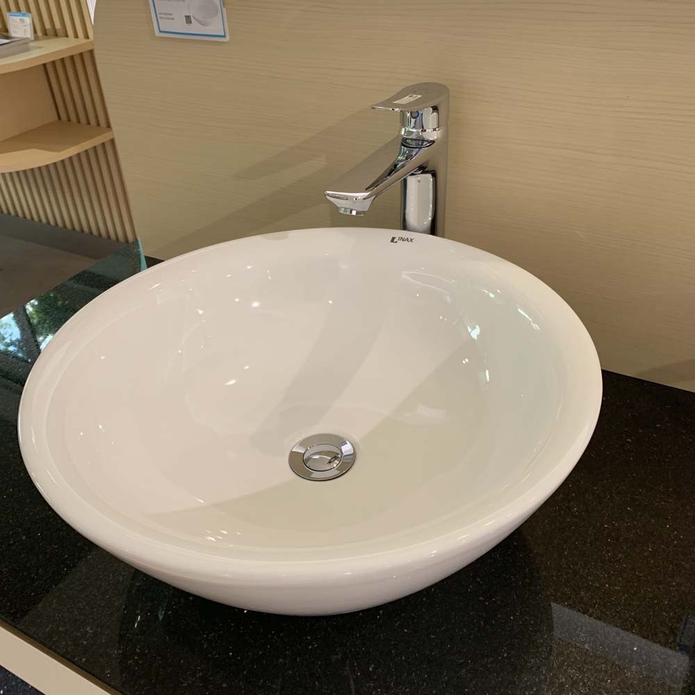 Chậu rửa lavabo đặt bàn INAX AL-445V (AL445V) men Aqua Ceramic - 5