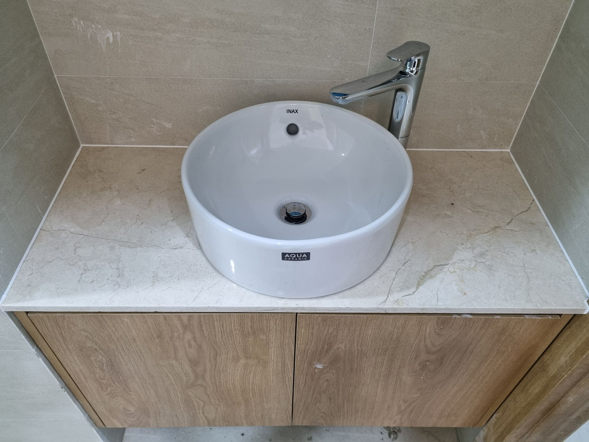 Chậu rửa lavabo đặt bàn INAX AL-295V (AL295V) men Aqua Ceramic - 8