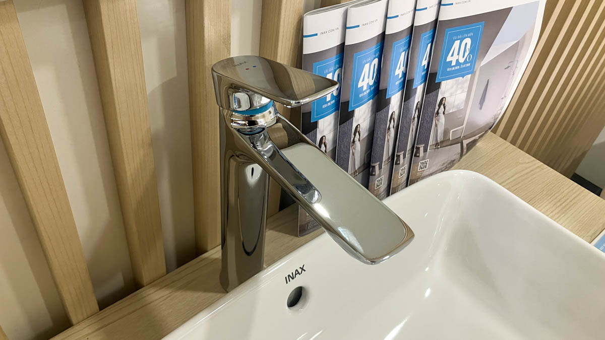 Vòi chậu lavabo nóng lạnh INAX LFV-612SH-2 (LFV612SH2) - 4