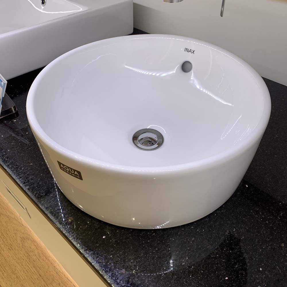 Chậu rửa lavabo đặt bàn INAX AL-295V (AL295V) men Aqua Ceramic - 4