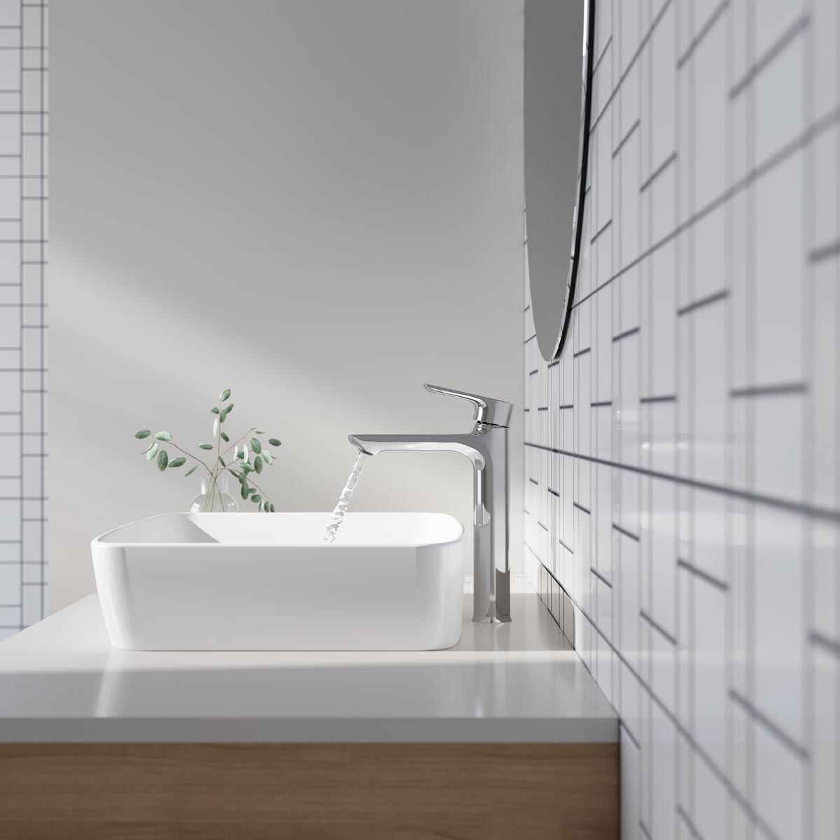 Vòi chậu lavabo nóng lạnh INAX LFV-612SH-2 (LFV612SH2) - 4