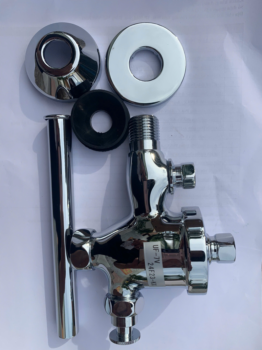 Van Xả Ấn Bồn Tiểu Inax Kiểu Ấn UF-7V (UF7V) - 2