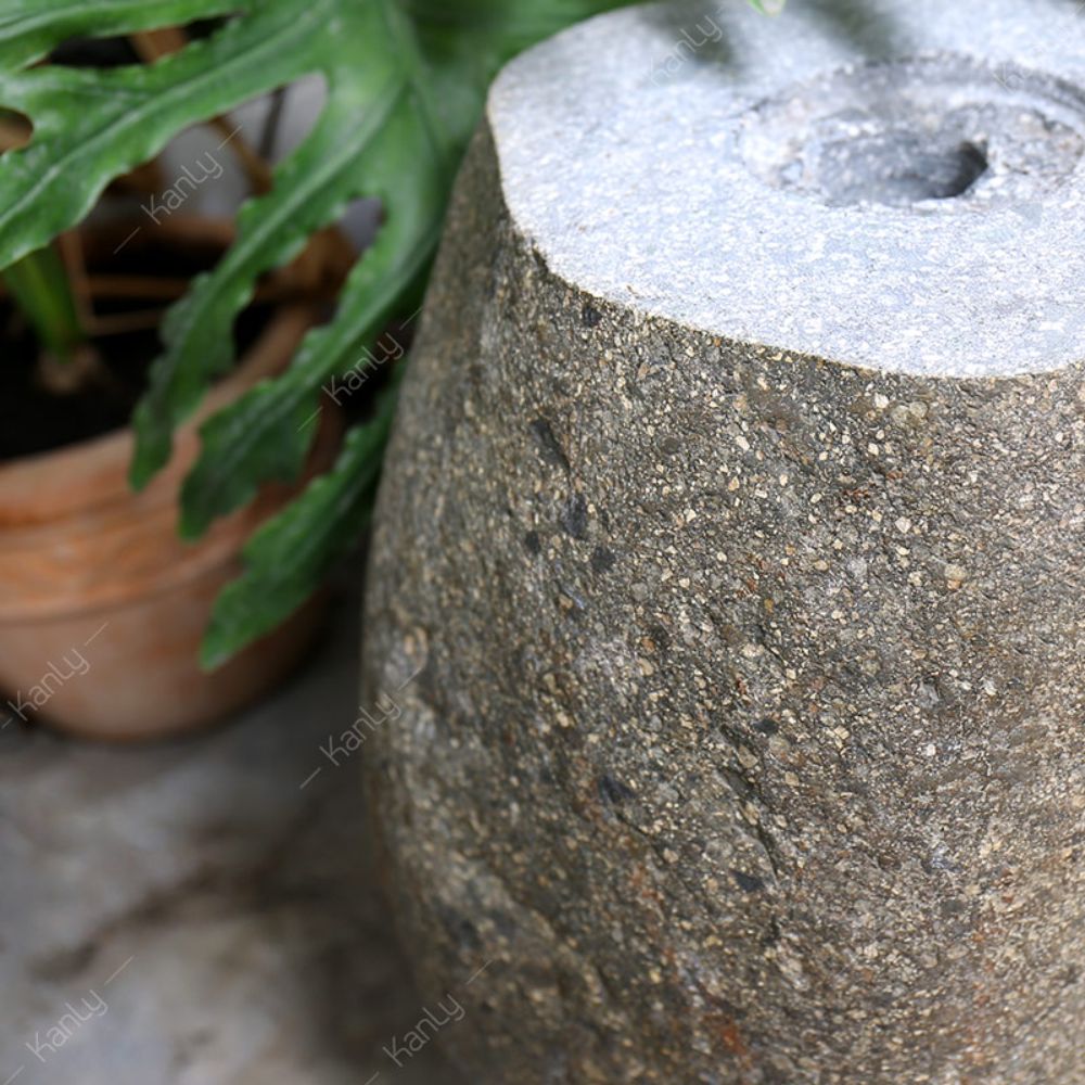 Trụ để lavabo bằng đá cuội Kanly TD75 - 4