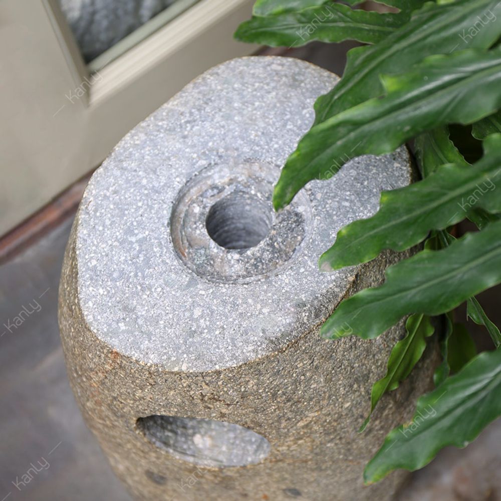 Trụ để lavabo bằng đá cuội Kanly TD75 - 5
