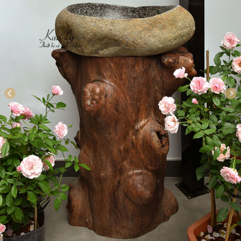 Đôn gỗ để lavabo Kanly TW02V - 6